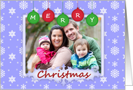 Snowflake Christmas Photo Card