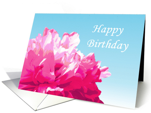 Pink Peony Birthday card (882157)