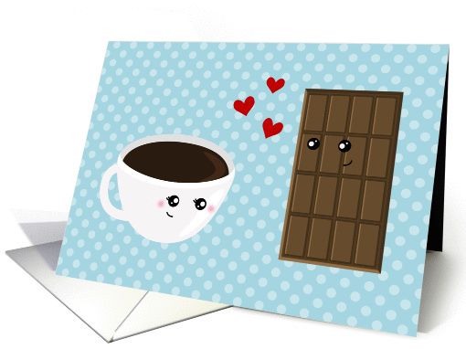 Coffee & Chocolate Love - Made for Each Other card (887238)