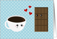 Coffee & Chocolate Love - Made for Each Other card