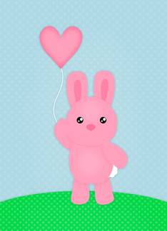 Cute Pink Bunny