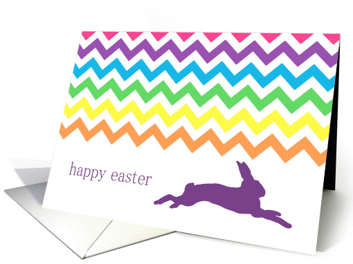 Rainbow Chevron Easter Greeting card (915568)