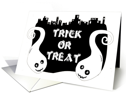 Trick or treat Halloween card (870300)