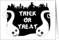 Trick or treat Halloween Card