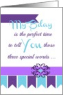 My B’day ’Three special words!’ Collection for your favorite adult! card