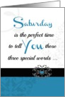 Saturday ’Three special words!’ Collection for your favorite adult card