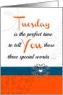 Tuesday ’Three special words!’ Collection for your favorite adult card