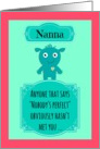 Happy Birthday perfect Nanna from perfect me! card