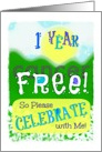 Let’s celebrate the first anniversary of being cancer free! card