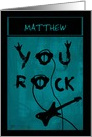 Personalize name for your biggest rocker from their biggest fan! card