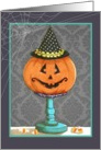Smiling Jack o’ Lantern brings magical Halloween fun! card