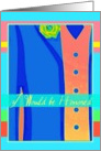 Best Man Invitation, I would be honored, in tropical colors! card