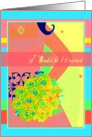 Maid of Honor Invitation, I would be honored, in tropical colors! card