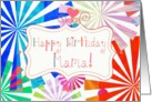 Happy Birthday Mama, fun font and pinwheels! card