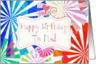 Happy Birthday To Me, fun font and pinwheels! card