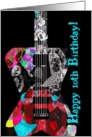 Happy 10th Birthday, you rock cool guitar! card