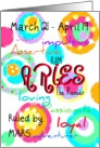 Happy Birthday Aries sign zodiac characteristics! card