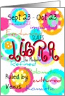 Happy Birthday Libra sign zodiac characteristics! card