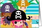 Pirate Girls blank card for any occasion! card