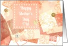 Happy Mother’s Day ’Tia’ vintage print with hearts and buttons! card
