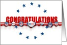 CONGRATULATIONS on winning the vote or election! card