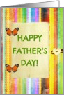 Happy Father’s Day across the miles, journal with butterflies! card