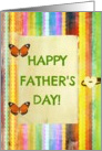 Happy Father’s Day to Mom, journal-look with butterfly hinges! card