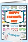 Happy Father’s Day Grandpa, to a cool guy, sunglasses! card
