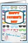 Happy Father’s Day Father-in-Law, cool sunglasses! card