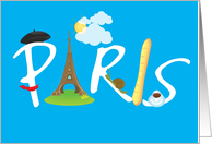 Bon Voyage to the wonders of Paris, France! card