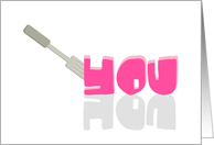 BLUNT HUMOR FOR THE GIRL YOU LOVE TO HATE!! card
