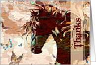 Thank the Horse Lover in Your Life, butterfly fantasy. card