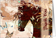 Thank the Horse Lover in Your Life, butterfly fantasy. card