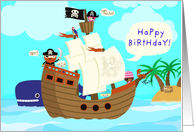 Yo, ho, ho, and a Happy Birthday from the whole bloody crew! card