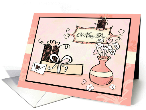 Oh Happy Day blank note card! card (1088006)