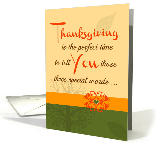 Thanksgiving 'Three special words!' Collection for your... (1230604)