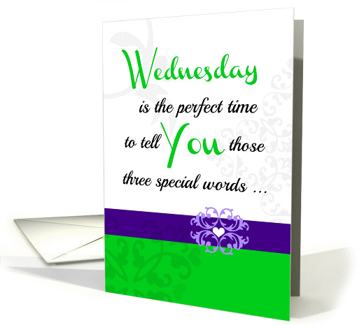 Wednesday 'Three special words!' Collection for your... (1233250)