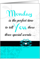 Monday ’Three special words!’ Collection for your favorite adult card