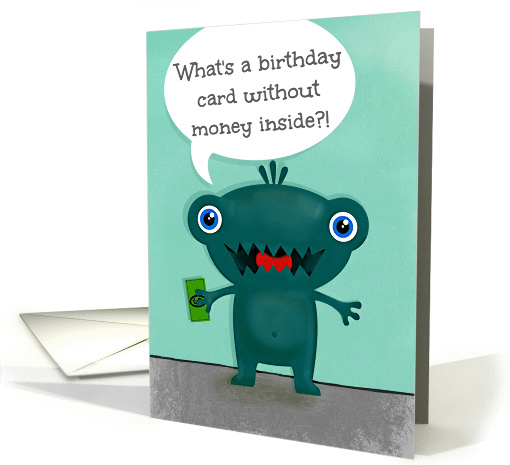 Happy birthday humor during these challenging financial times! card