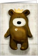 Happy birthday to the Teddy Bear Prince, vintage style! card