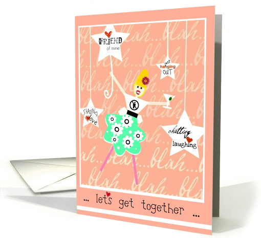 Let's get together girlfriend! Scrapbook Look Woman with... (872225)