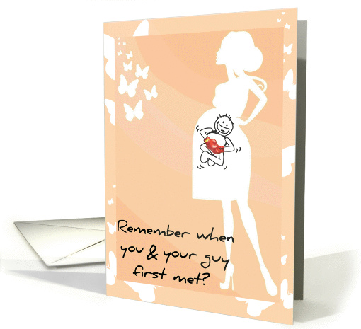 Congratulations baby shower, boxing baby, butterflies! card (872254)