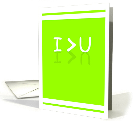 I Am Greater Than You! card (872395)