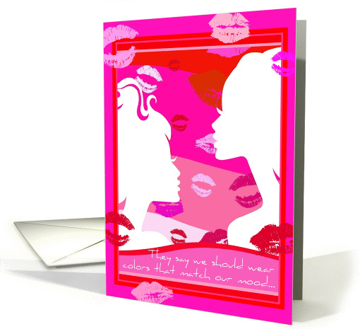 Happy Birthday lipstick colors to match our mood! card (872412)