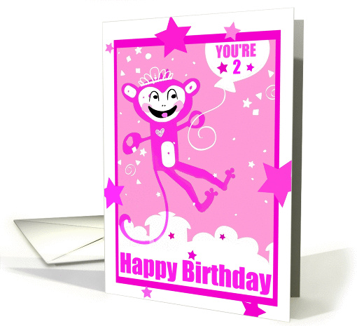 Happy birthday princess, you're two years old! card (872431)