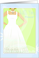 Will you be my maid of honor, please?! card