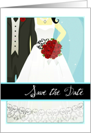 Save the Date for our wedding, elegant collection! card