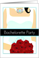 Bachelorette Party Invite, elegant collection, dress! card
