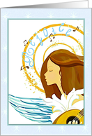 Christmas, Rejoice with Angels as we Celebrate the birth of our King! card