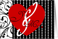 Valentine’s Day, You and Me, That’s Amore, polka dots and hearts! card